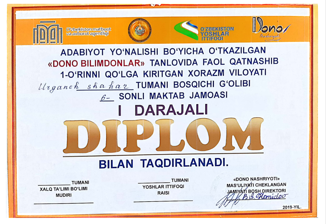 2019-yildagi diplom